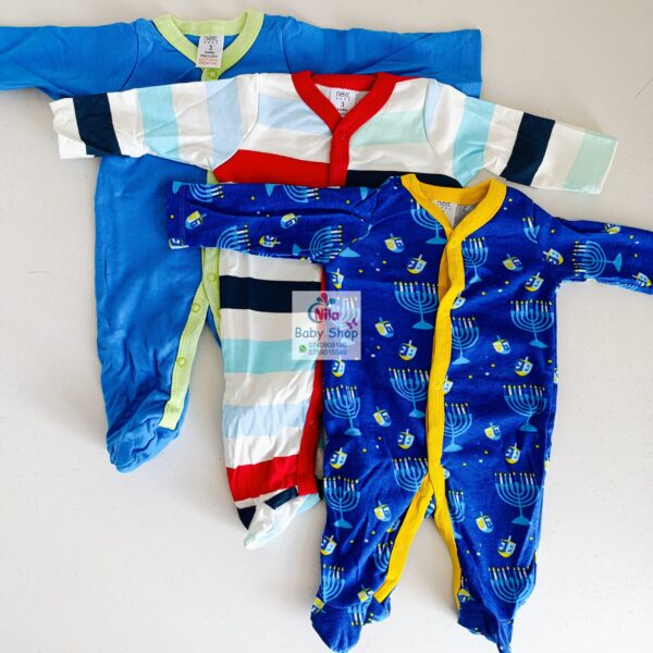 3Pc Infant Unisex Romper / Sleepsuit - Image 3