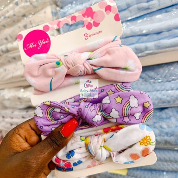 3 Piece Baby Girl Headbands - Image 3