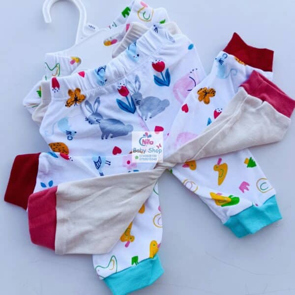 3pc Cotton Baby Girl Trousers - Image 7