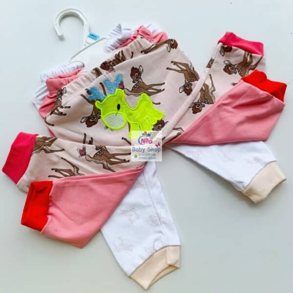 3pc Cotton Baby Girl Trousers - Image 5