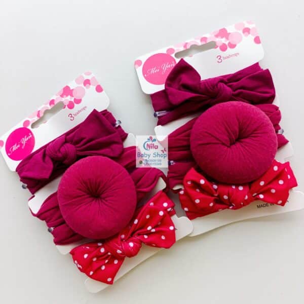 3 Piece Baby Girl Headbands - Image 2