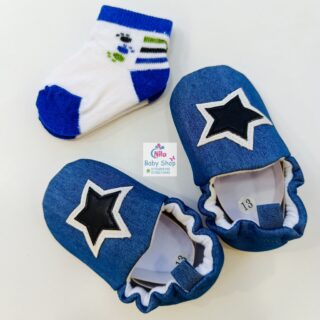 Baby Boy Crib Shoes with Soft Sole (pre-walkers)