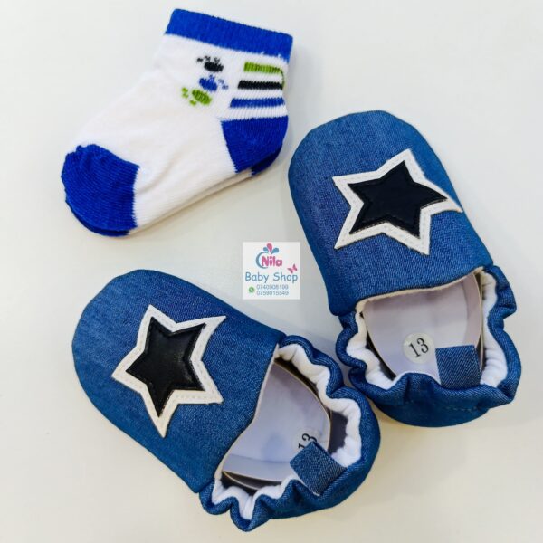 Baby Boy Crib Shoes with Soft Sole (pre-walkers)