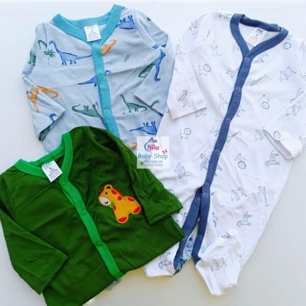 3Pc Infant Unisex Romper / Sleepsuit - Image 5