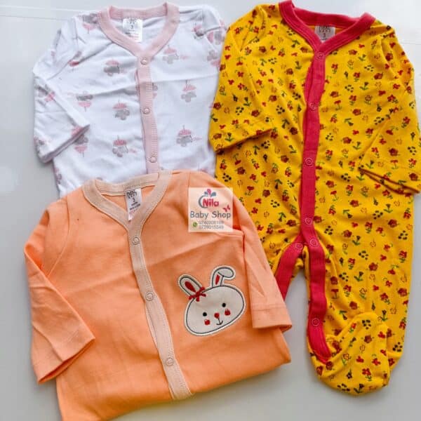 3Pc Infant Unisex Romper / Sleepsuit - Image 2