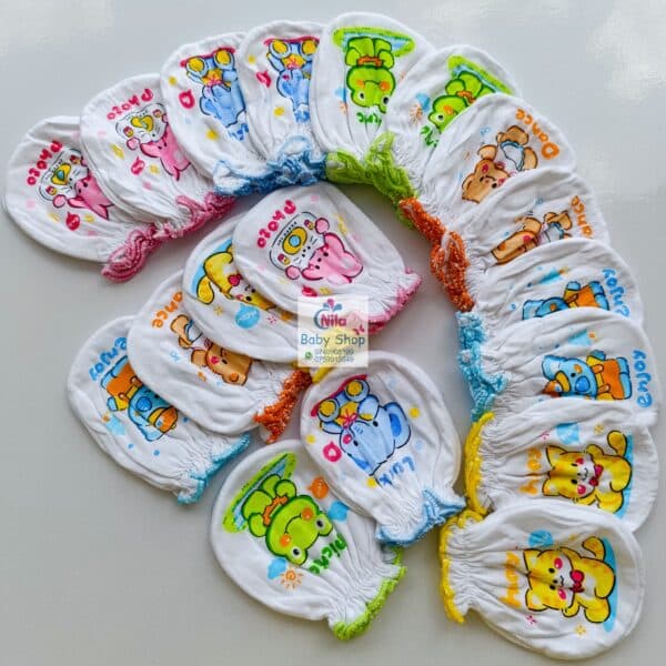 Anti-Scratch Soft Baby Mittens - Image 3