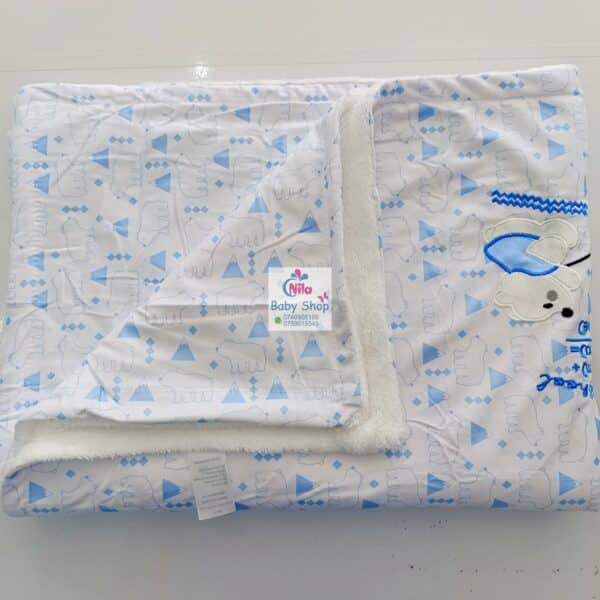 Stylish Fleece Baby Shawl Blanket - Image 6