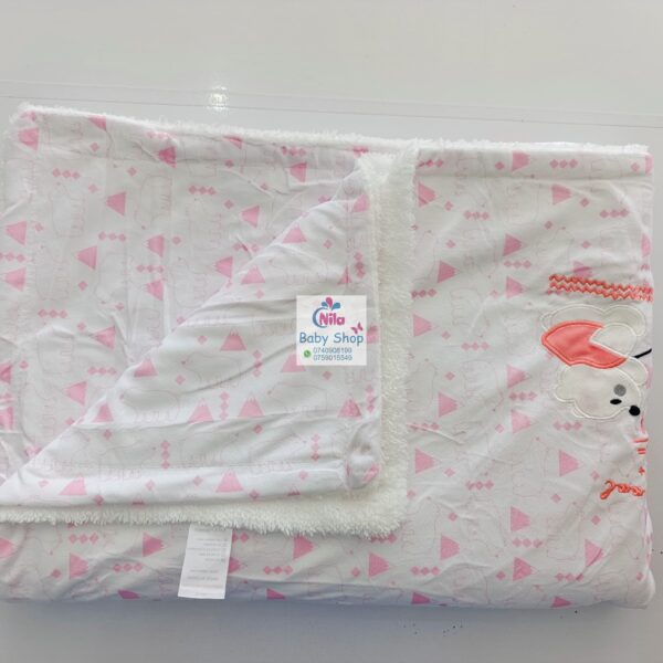 Stylish Fleece Baby Shawl Blanket - Image 5
