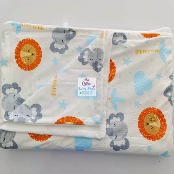 Stylish Fleece Baby Shawl Blanket - Image 3