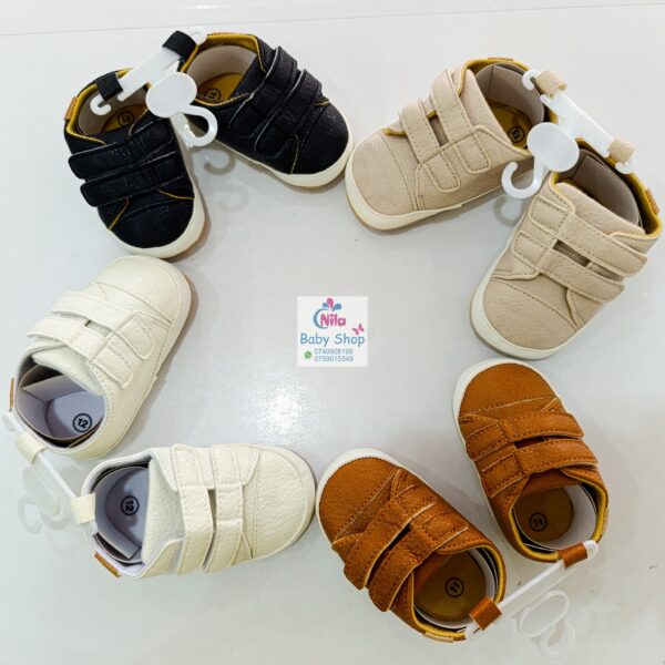 Baby Boy Crib Shoes with Soft Sole (pre-walkers)
