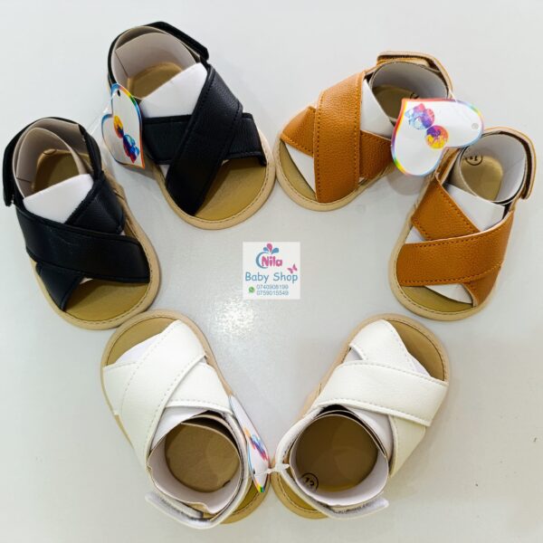 Baby Boy Crib Shoes with Soft Sole (pre-walkers) - Image 2
