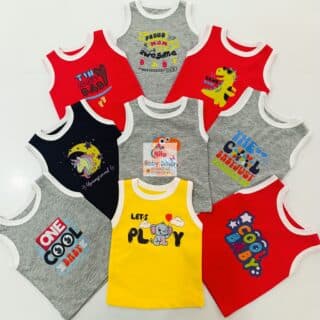 5-Pack Cotton Cartoon Vest Sleeveless Top