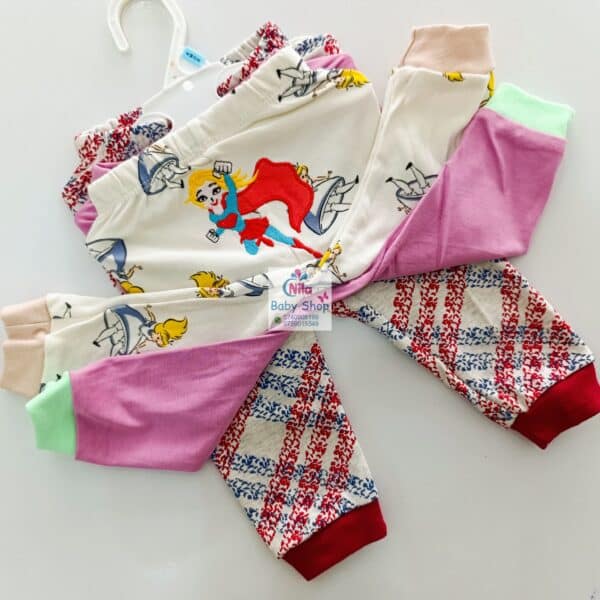 3pc Cotton Baby Girl Trousers - Image 6
