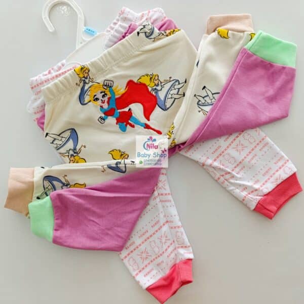 3pc Cotton Baby Girl Trousers - Image 5