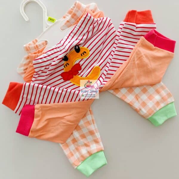 3pc Cotton Baby Girl Trousers - Image 2
