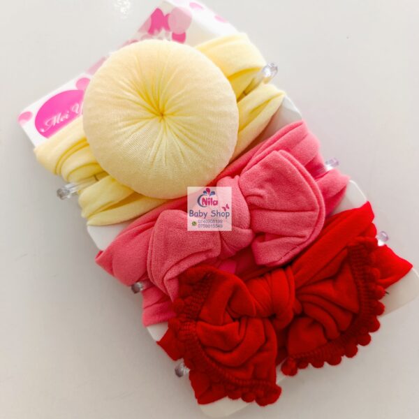 3 Piece Baby Girl Headbands - Image 3