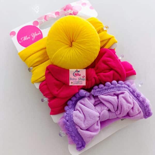 3 Piece Baby Girl Headbands - Image 2