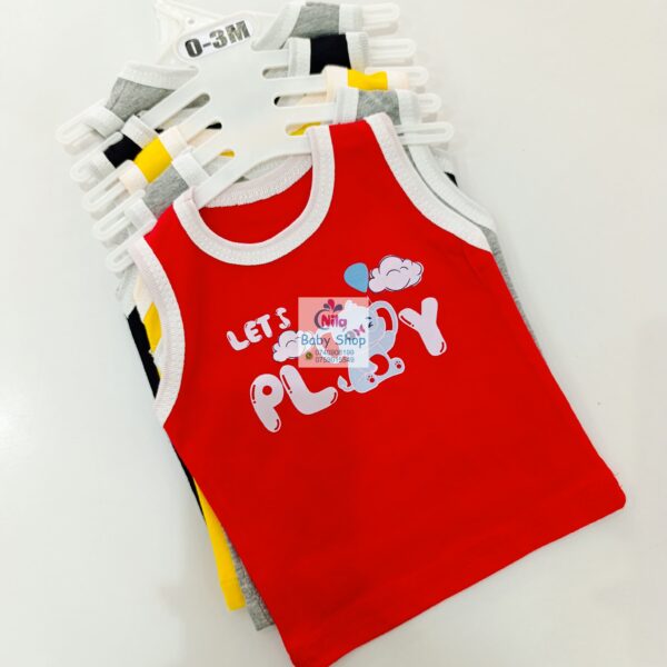 5-Pack Cotton Cartoon Vest Sleeveless Top - Image 3