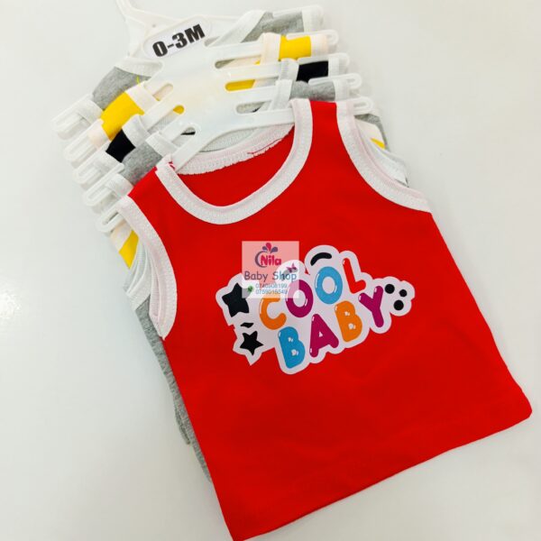 5-Pack Cotton Cartoon Vest Sleeveless Top - Image 4