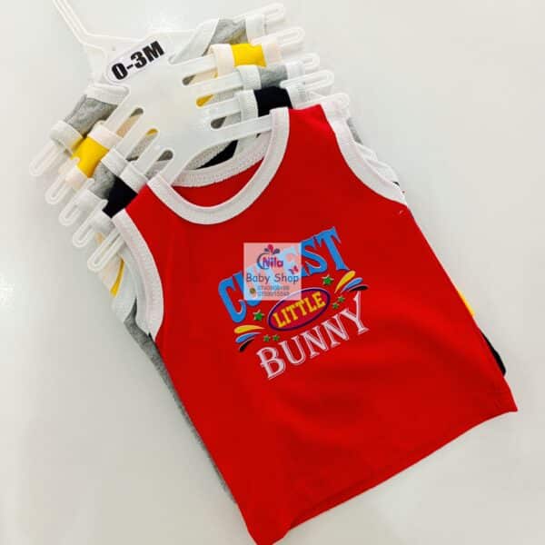 5-Pack Cotton Cartoon Vest Sleeveless Top - Image 5