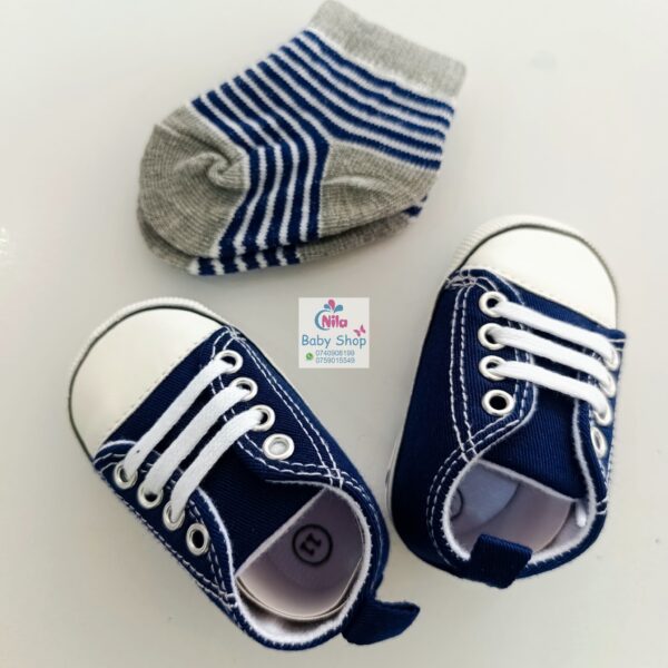 Baby Boy Crib Shoes with Soft Sole (pre-walkers) - Image 5