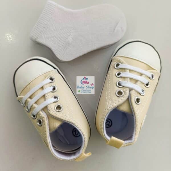 Baby Boy Crib Shoes with Soft Sole (pre-walkers) - Image 2