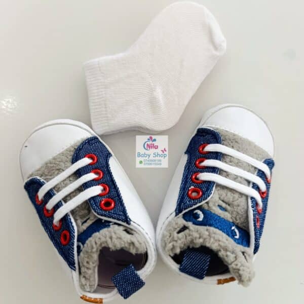 Baby Boy Crib Shoes with Soft Sole (pre-walkers) - Image 6