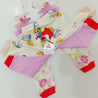 3pc Cotton Baby Girl Trousers