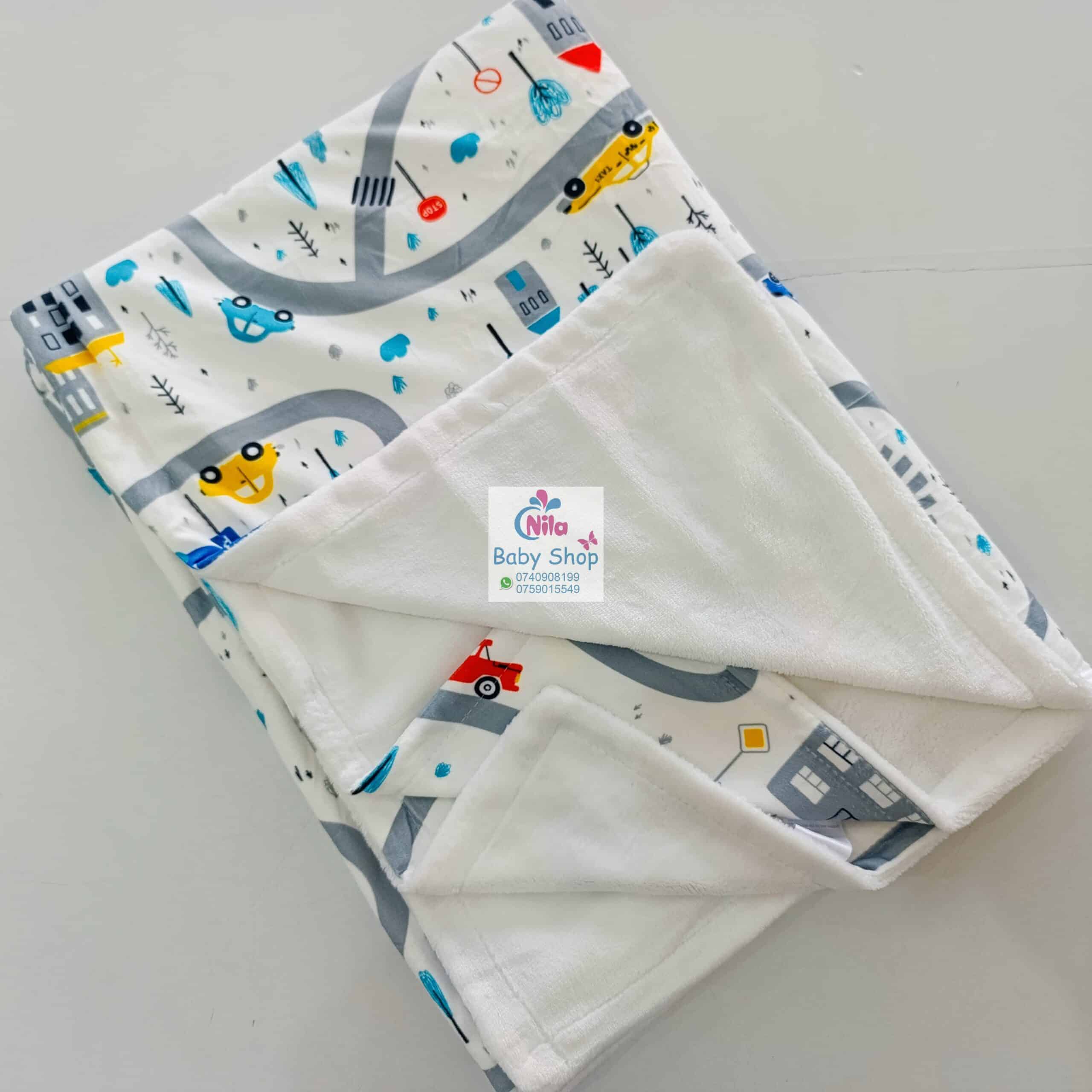 Stylish Fleece Baby Shawl Blanket - Image 9