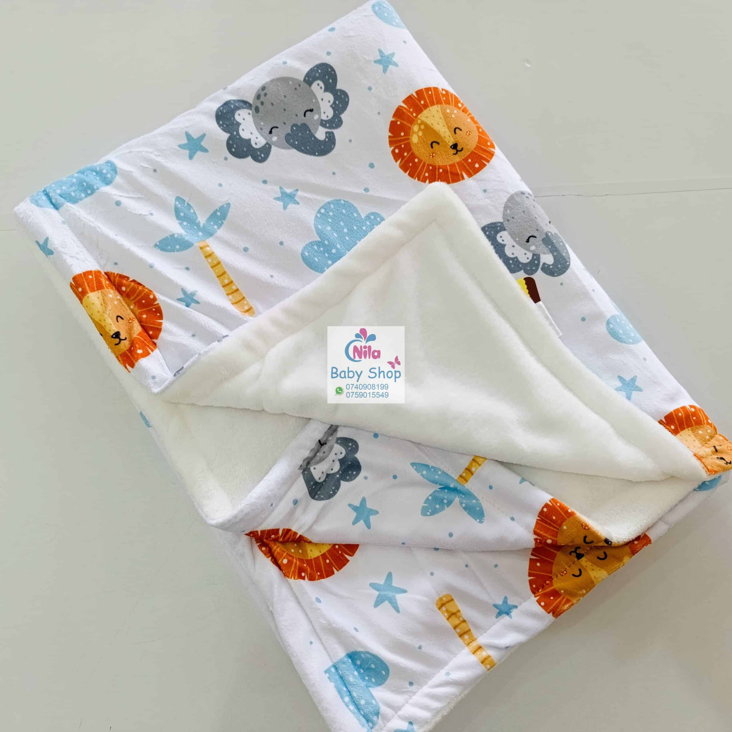 Stylish Fleece Baby Shawl Blanket - Image 11