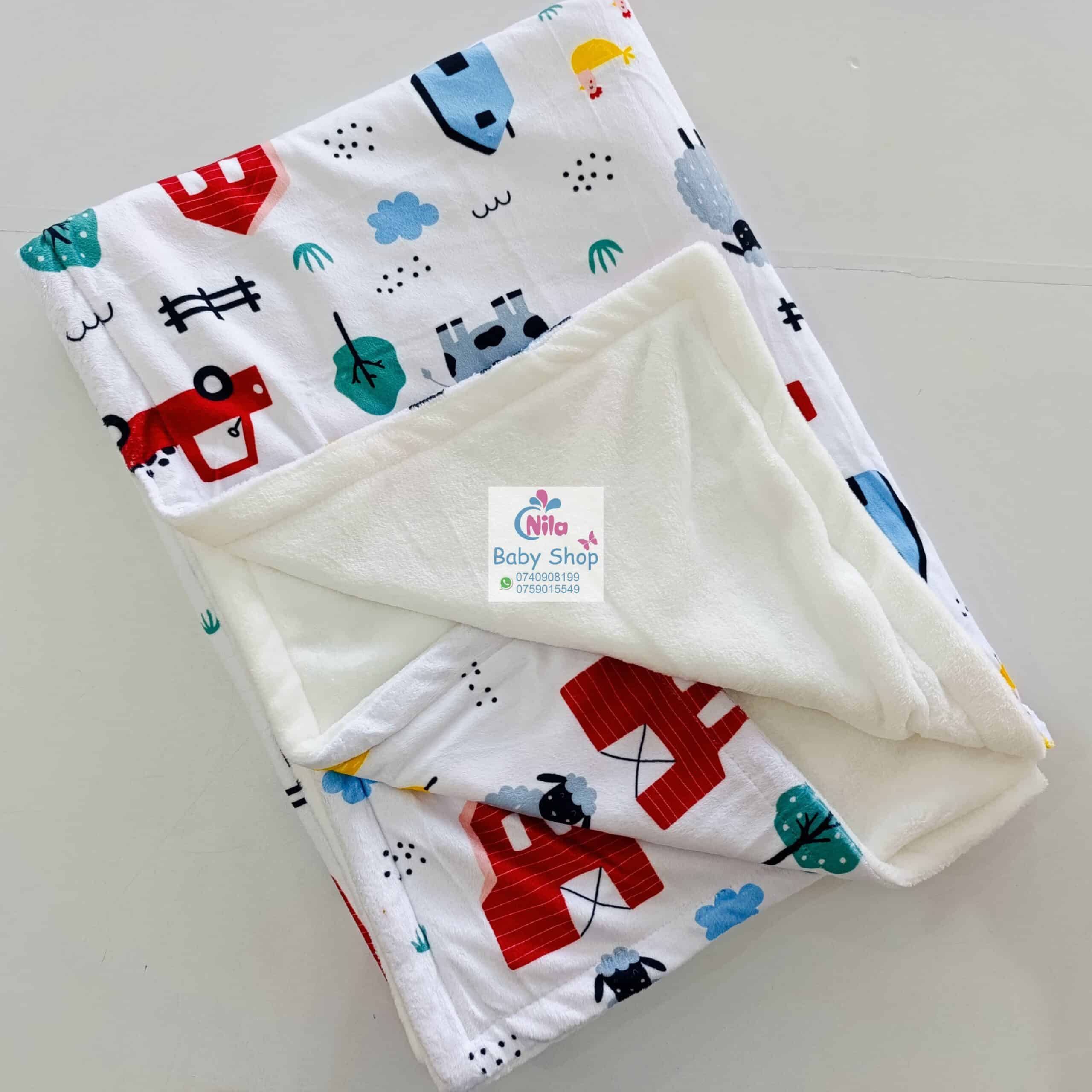 Stylish Fleece Baby Shawl Blanket - Image 4