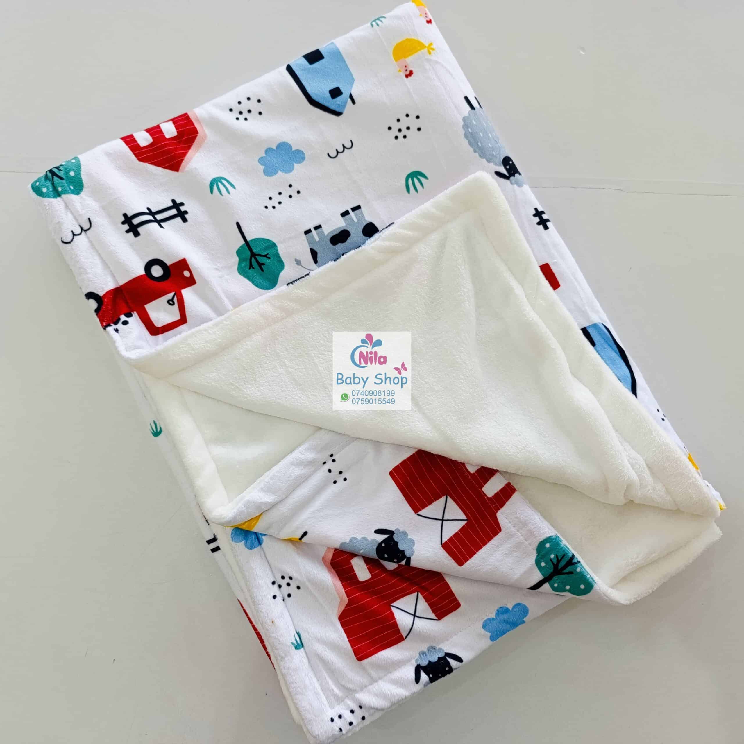 Stylish Fleece Baby Shawl Blanket - Image 6