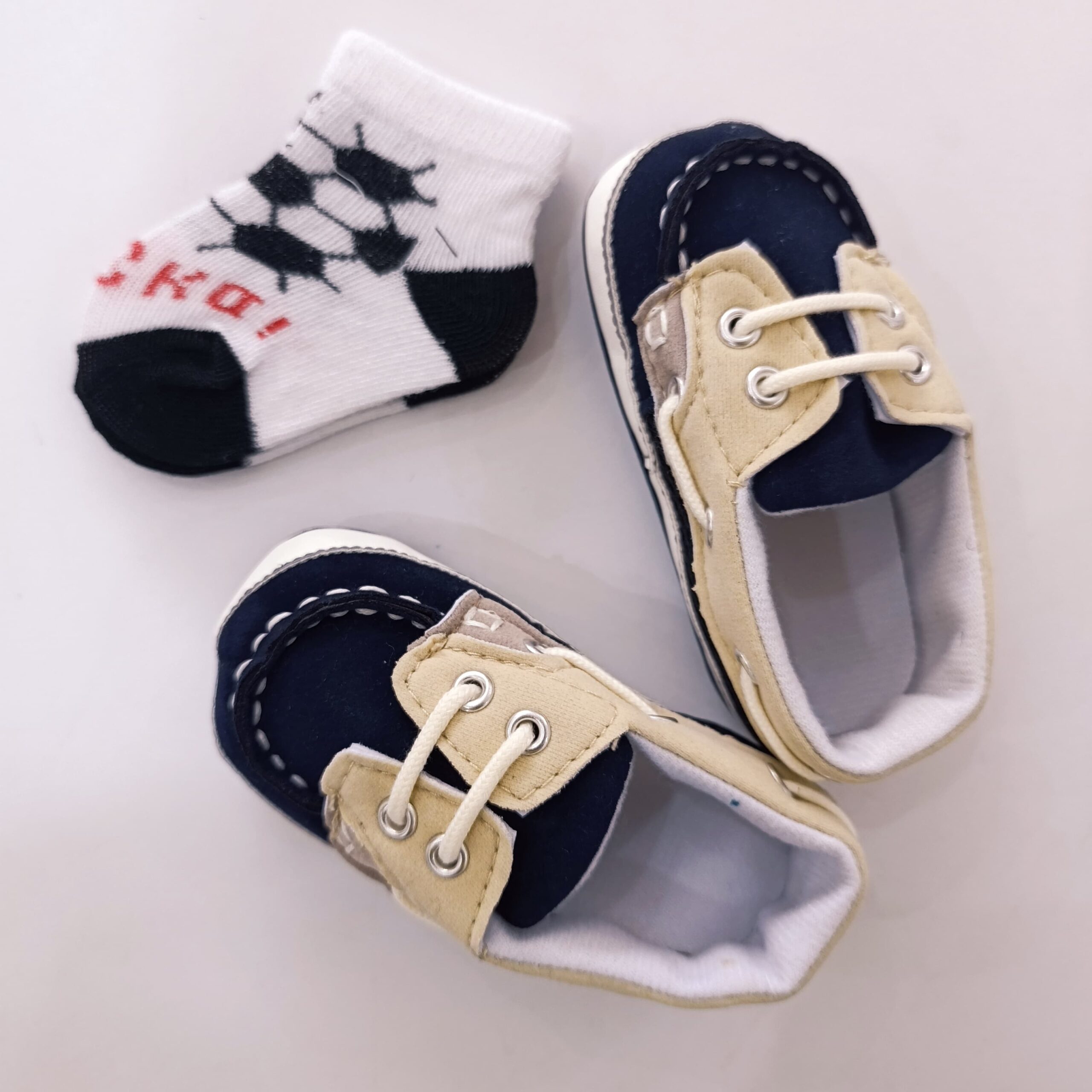 Baby Boy Crib Shoes with Soft Sole (pre-walkers) - Image 4