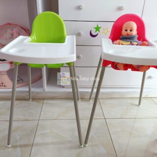 Baby Feeding High Chair - Pink & Green