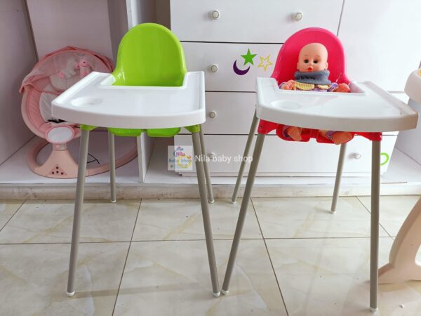 Baby Feeding High Chair - Pink & Green