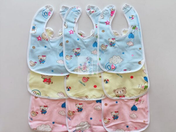 Cotton Baby Bibs with Attractive Nursing Wear