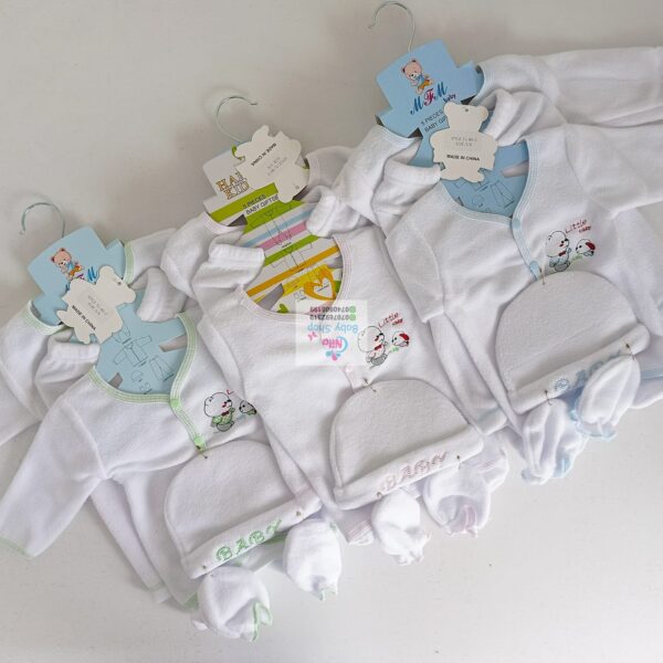 5Pcs Unisex Newborn Receiving Set