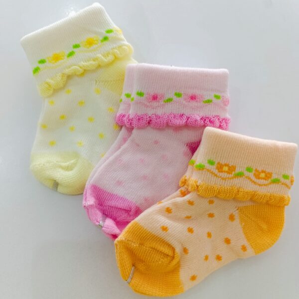 3 Piece Cute Cotton Socks (Girls) - Image 7