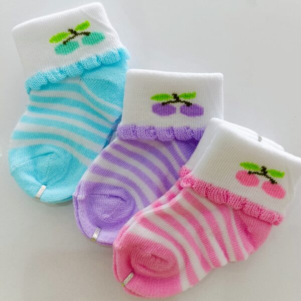 3 Piece Cute Cotton Socks (Girls) - Image 6