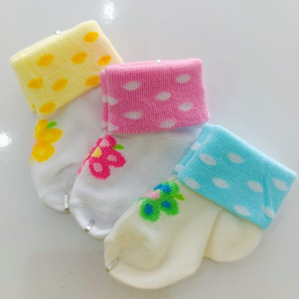 3 Piece Cute Cotton Socks (Girls) - Image 3