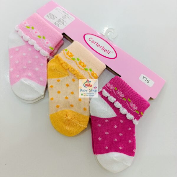 3 Piece Cute Cotton Socks (Girls) - Image 15