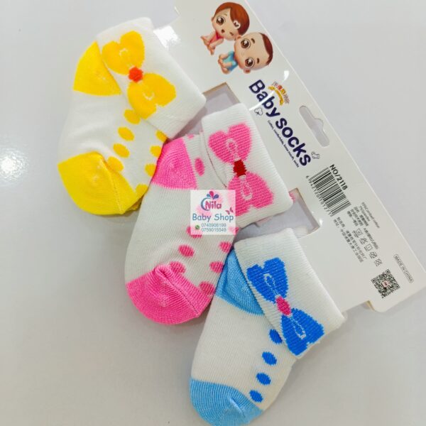 3 Piece Cute Cotton Socks (Girls) - Image 12