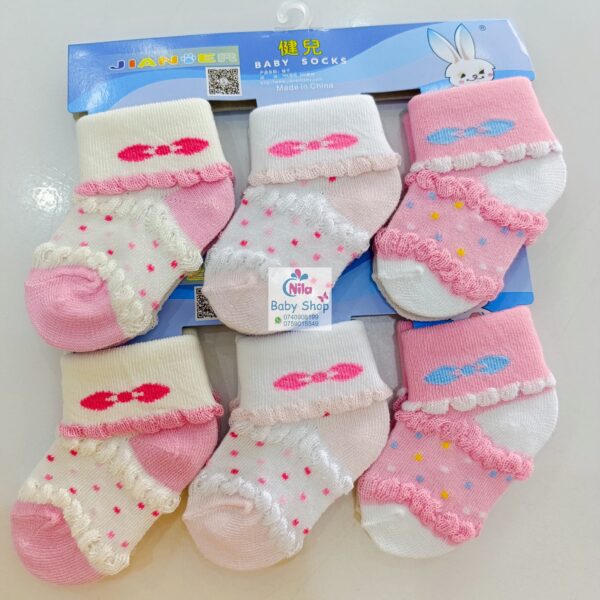 3 Piece Cute Cotton Socks (Girls) - Image 11
