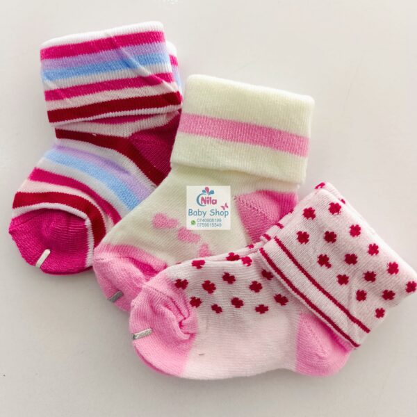 3 Piece Cute Cotton Socks (Girls) - Image 10