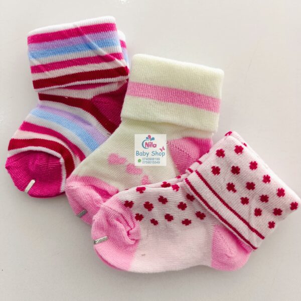 3 Piece Cute Cotton Socks (Girls) - Image 9