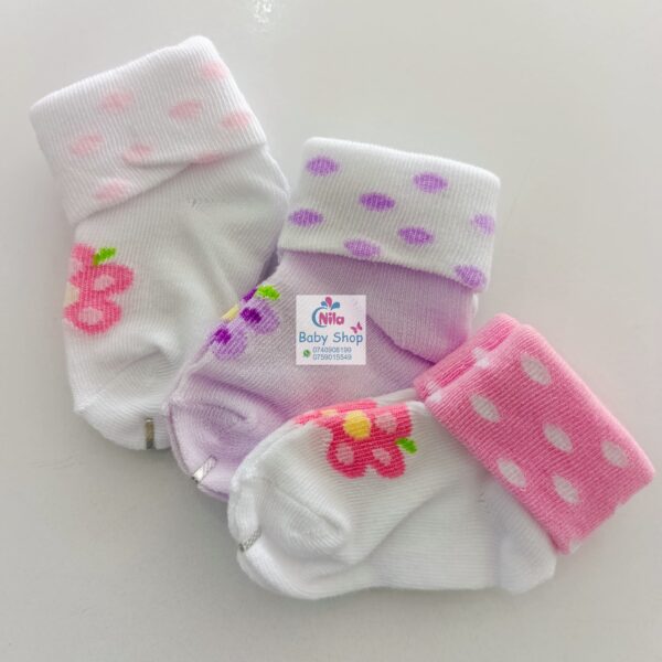 3 Piece Cute Cotton Socks (Girls) - Image 7