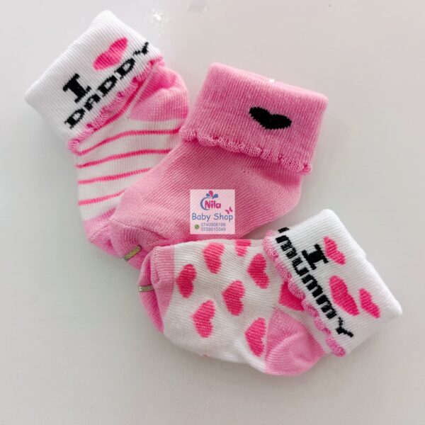 3 Piece Cute Cotton Socks (Girls) - Image 3
