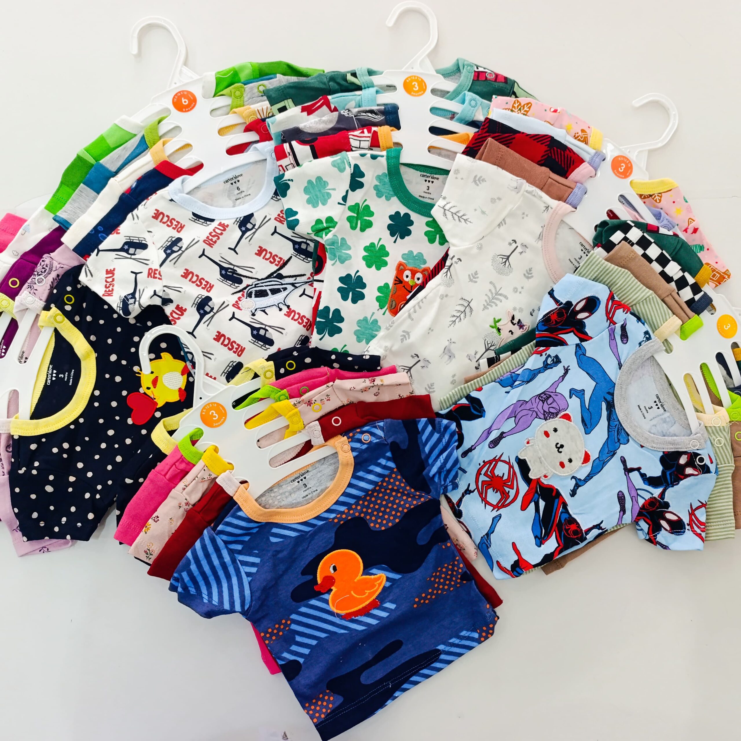 Newborn Baby Boy Soft Multicolor Cotton T-Shirts 5Pcs - Image 18