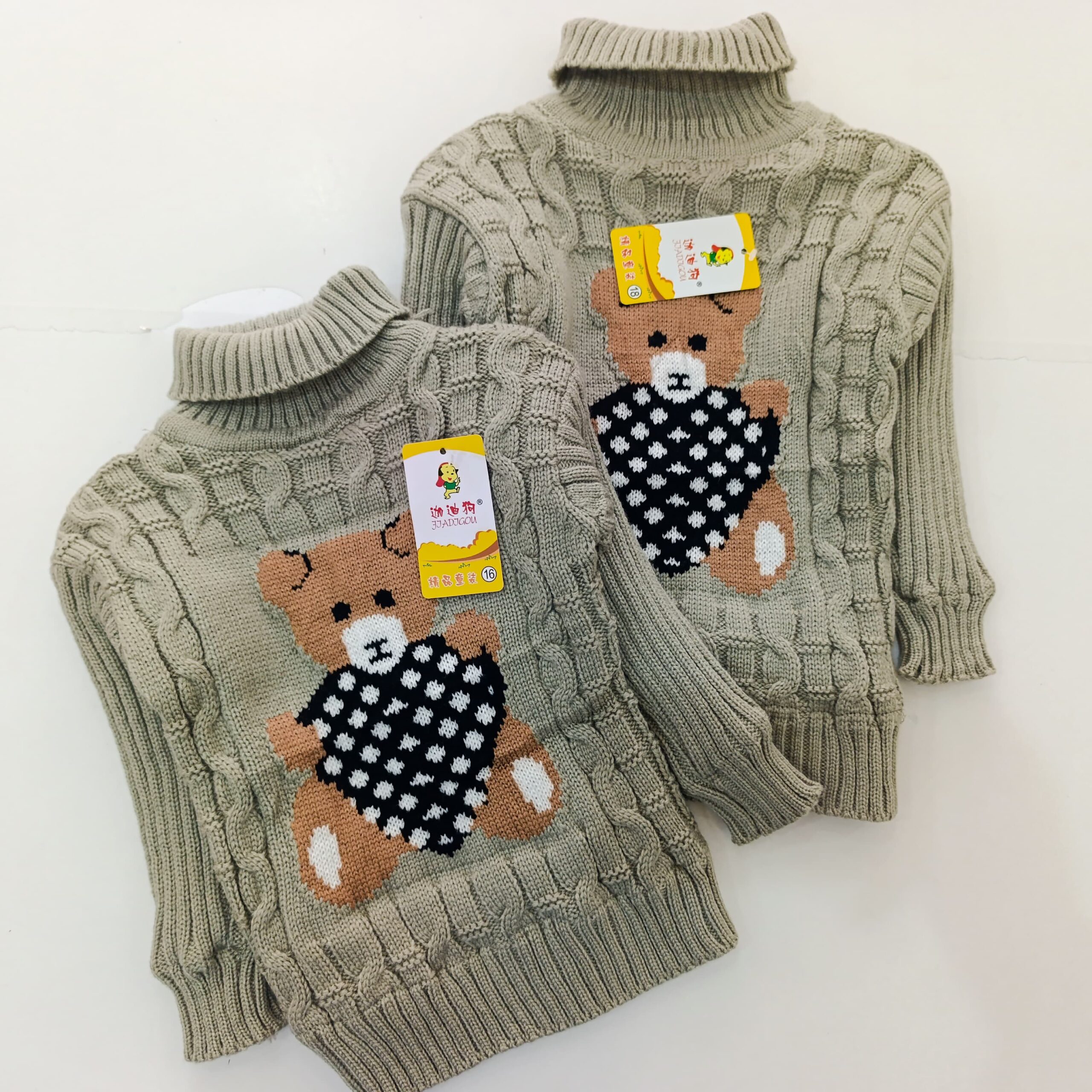 Warm Turtleneck Newborn Unisex Baby Sweater - Image 6