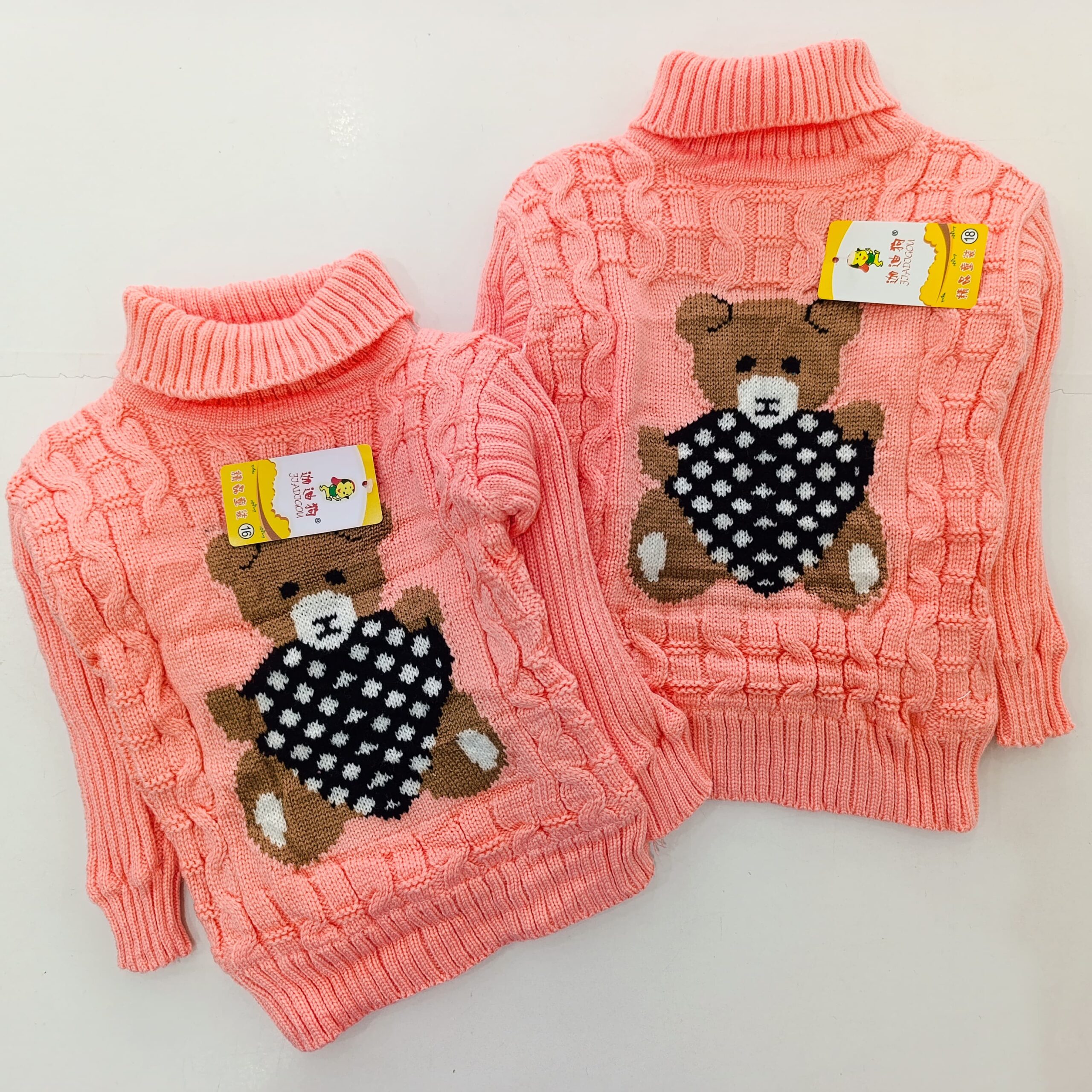 Warm Turtleneck Newborn Unisex Baby Sweater - Image 5